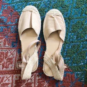 Espadrille Flat Sandals With Ankle Strap